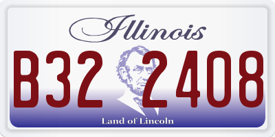 IL license plate B322408