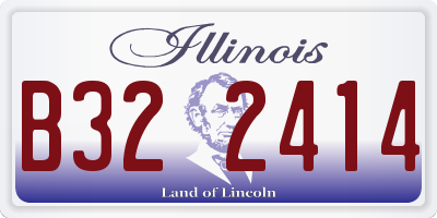 IL license plate B322414