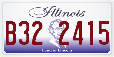 IL license plate B322415