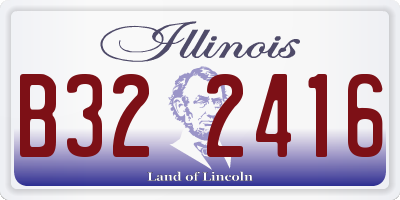 IL license plate B322416