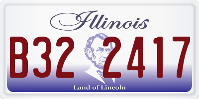 IL license plate B322417