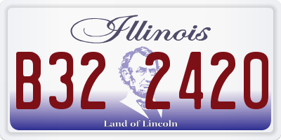 IL license plate B322420