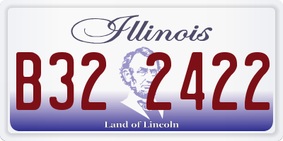 IL license plate B322422