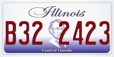 IL license plate B322423