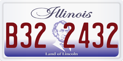 IL license plate B322432