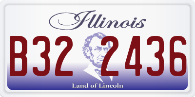 IL license plate B322436