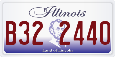 IL license plate B322440