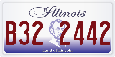 IL license plate B322442