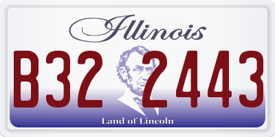 IL license plate B322443