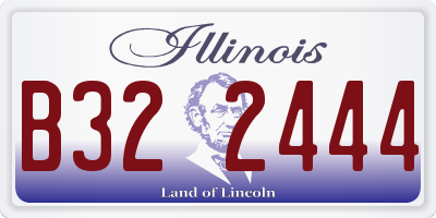 IL license plate B322444