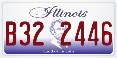 IL license plate B322446