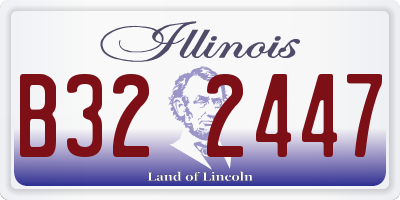 IL license plate B322447