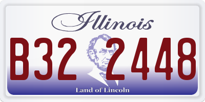 IL license plate B322448