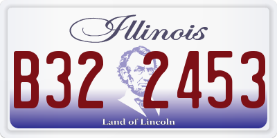IL license plate B322453