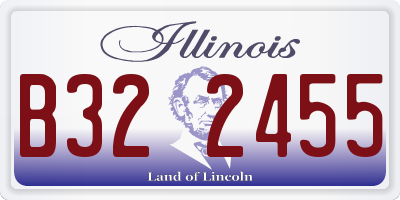 IL license plate B322455
