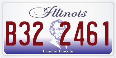 IL license plate B322461