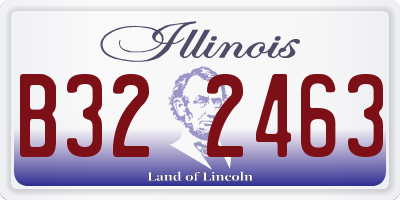 IL license plate B322463