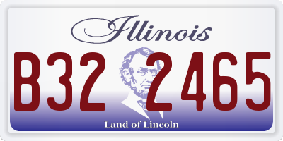 IL license plate B322465