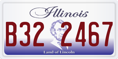IL license plate B322467