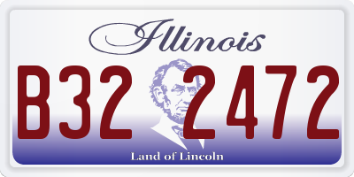 IL license plate B322472