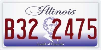IL license plate B322475