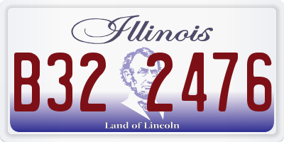 IL license plate B322476