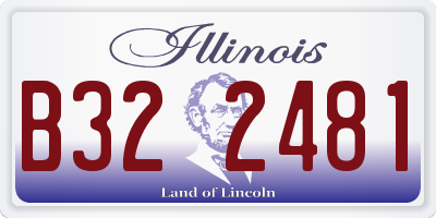 IL license plate B322481