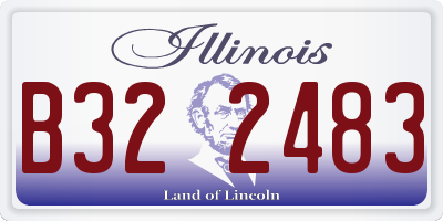 IL license plate B322483