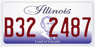 IL license plate B322487