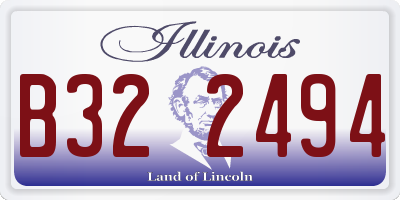 IL license plate B322494