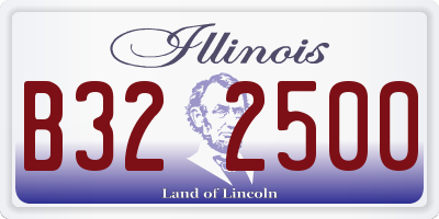 IL license plate B322500