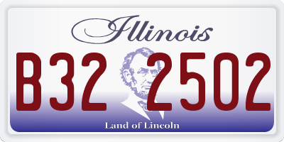 IL license plate B322502