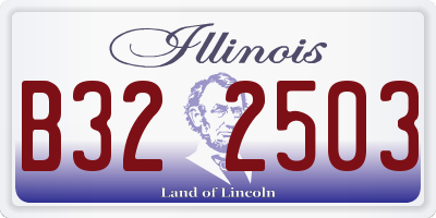 IL license plate B322503