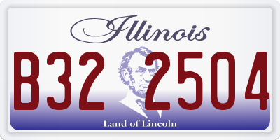 IL license plate B322504