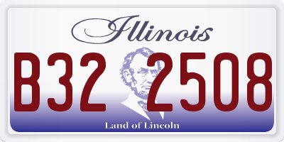 IL license plate B322508