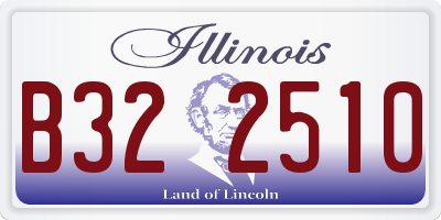 IL license plate B322510