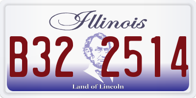 IL license plate B322514