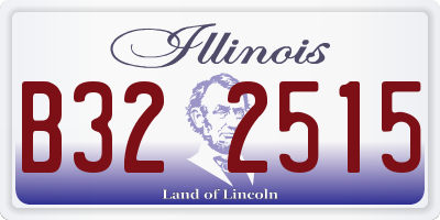 IL license plate B322515