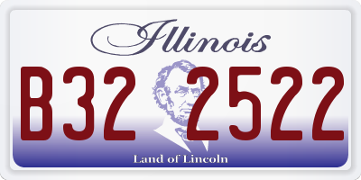 IL license plate B322522