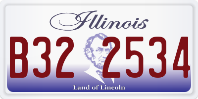 IL license plate B322534