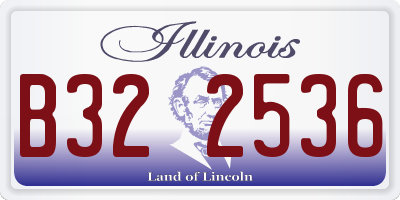 IL license plate B322536