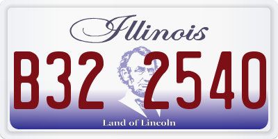 IL license plate B322540