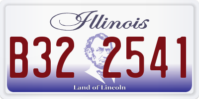 IL license plate B322541