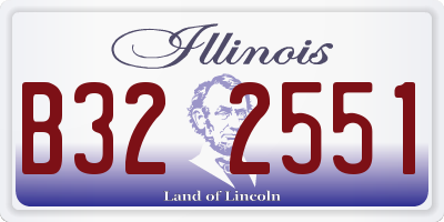 IL license plate B322551