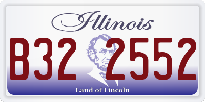 IL license plate B322552