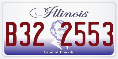 IL license plate B322553
