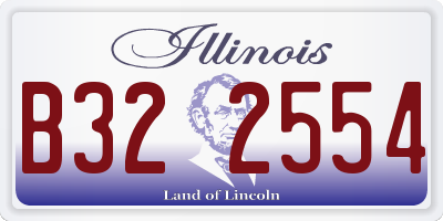 IL license plate B322554