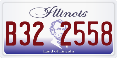 IL license plate B322558