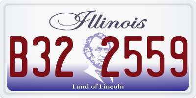 IL license plate B322559