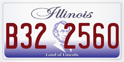 IL license plate B322560